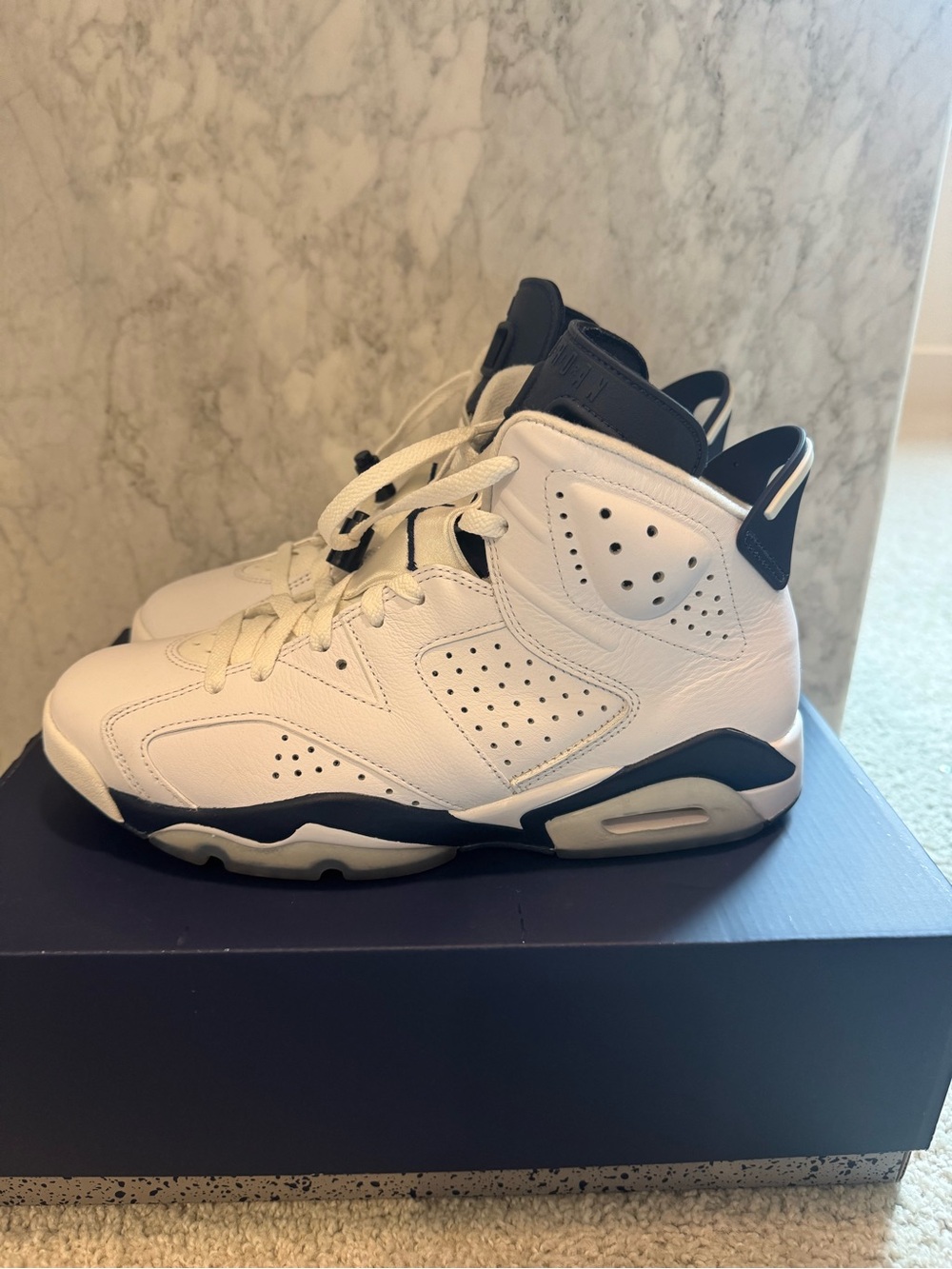 Men’s Jordan 6 Navy White
